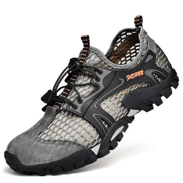 Men's new large size outdoor upstream river climbing mesh hiking shoes